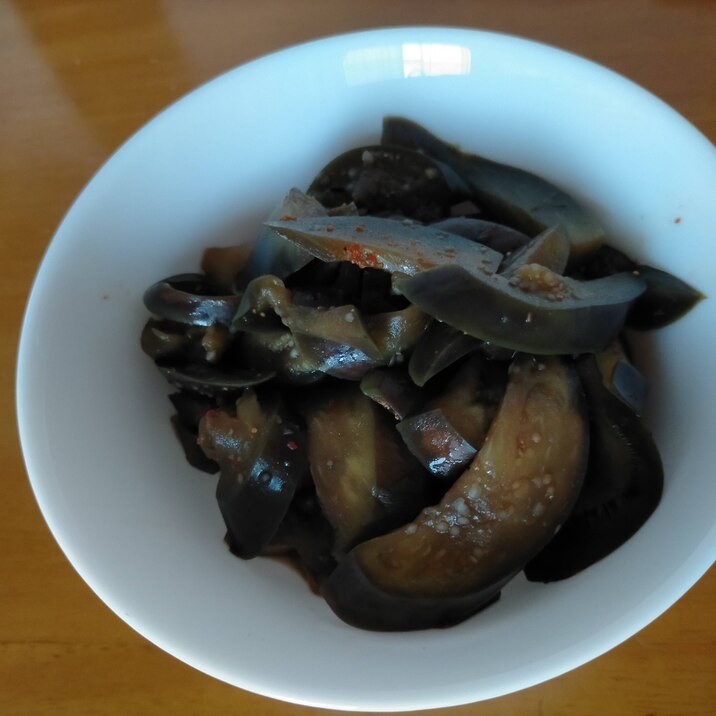 なすのピリ辛炒め